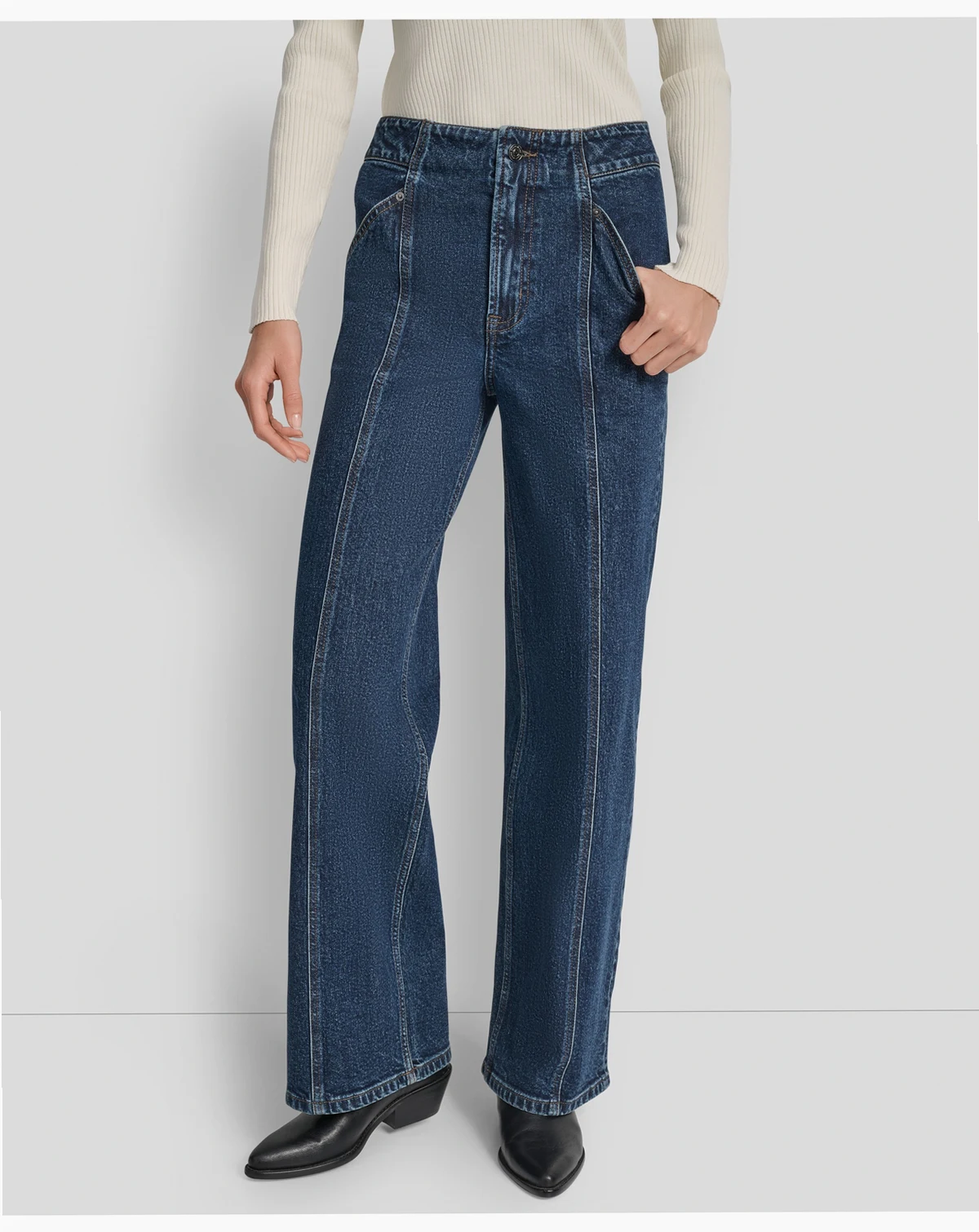 Women's High Rise Wide Leg Cargo Jeans