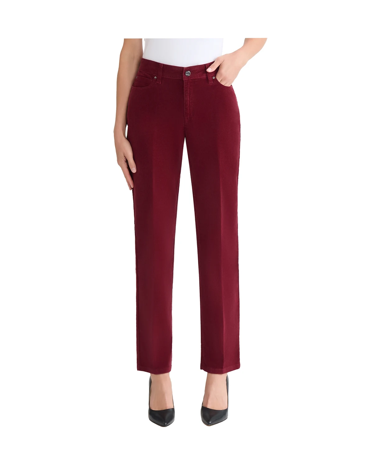 Women's Fly Front Lexington Straight Corduroy Jeans