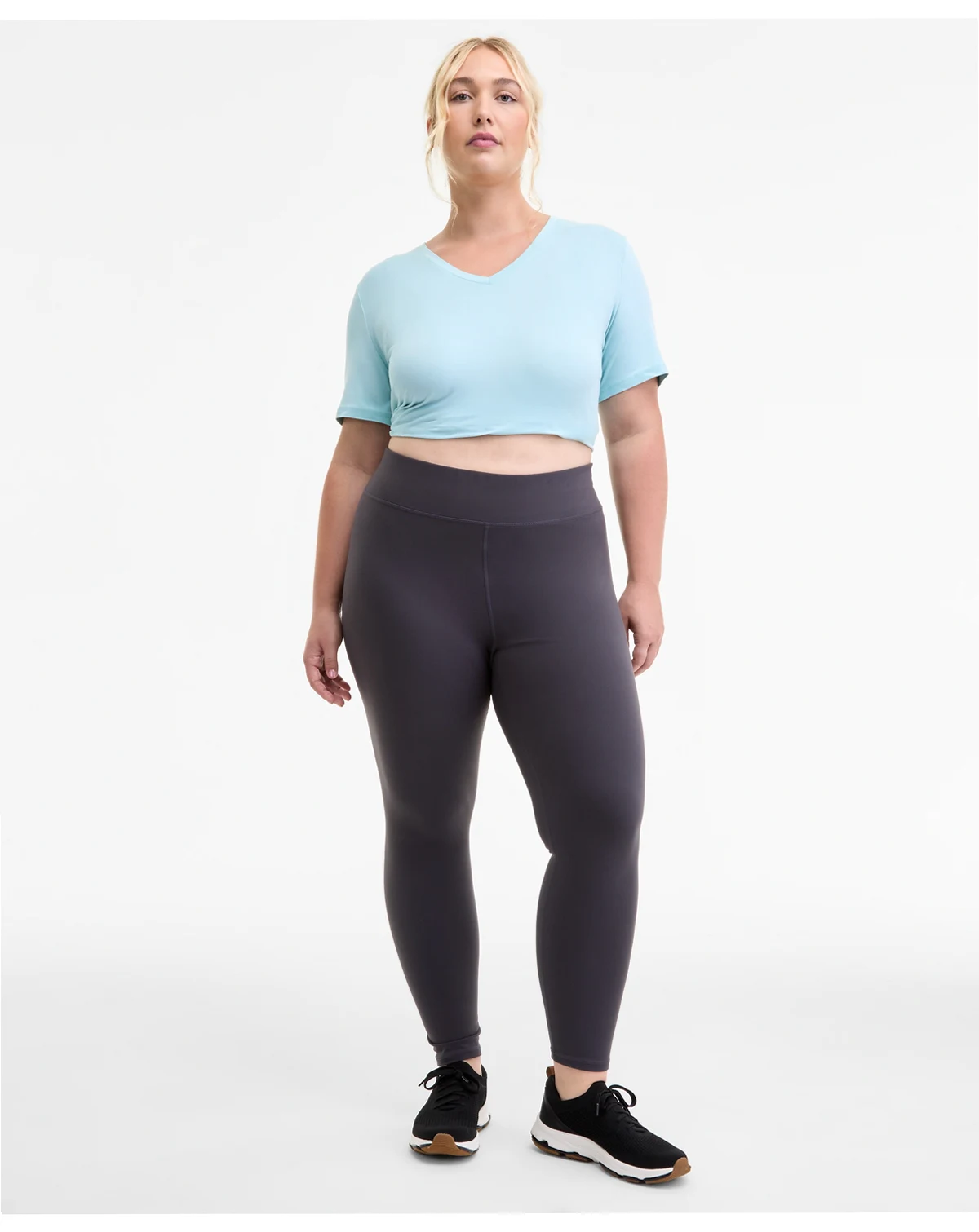 Plus Size Soft Flex High-Rise Leggings, Macy's Exclusive