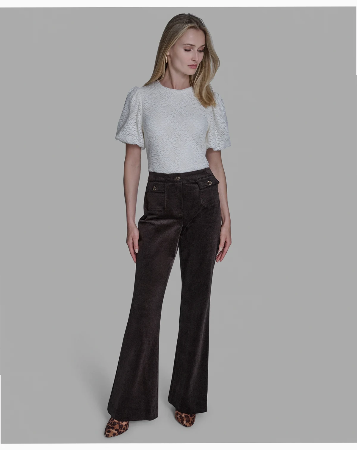 Women's Wide Leg Corduroy Pants