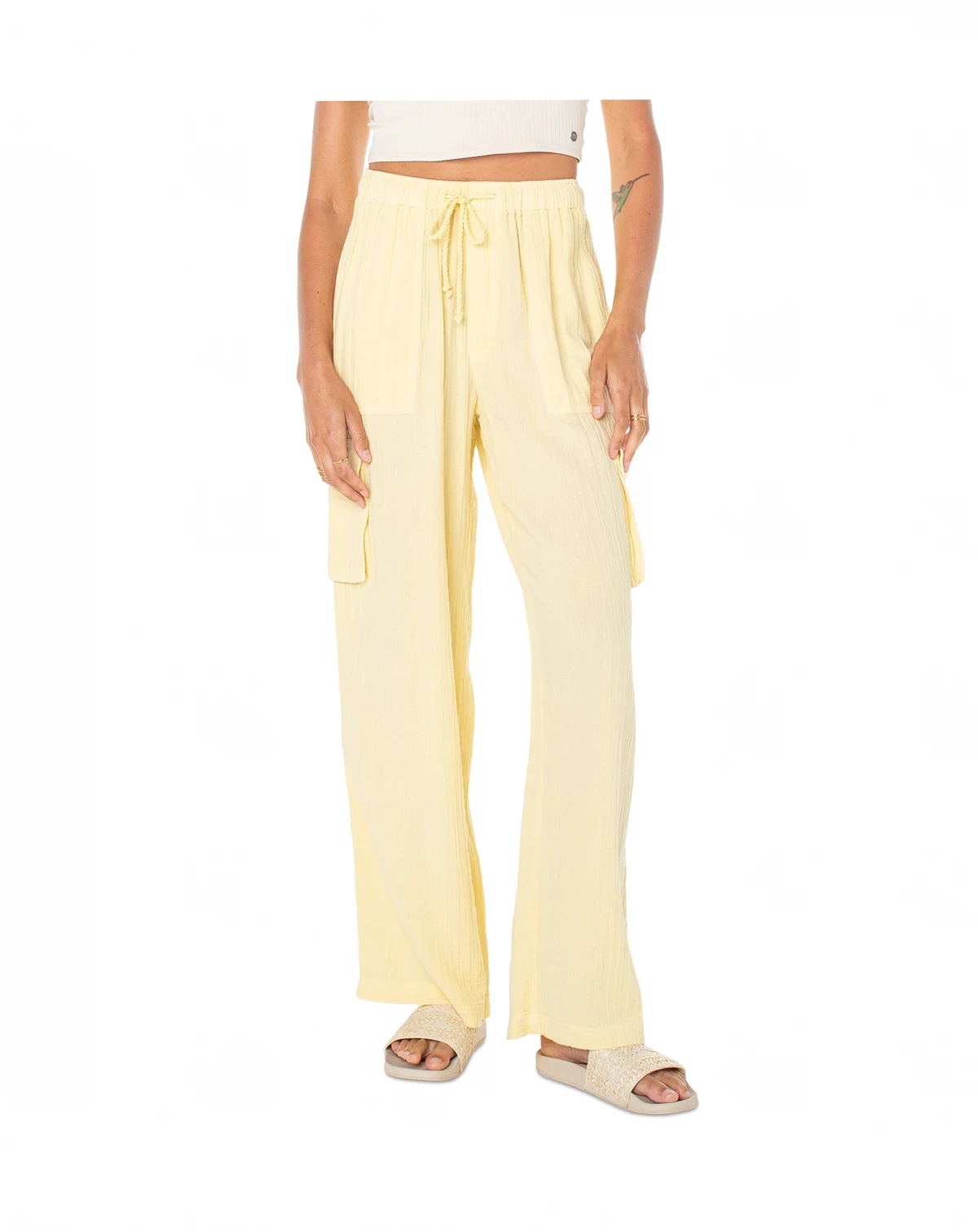 Juniors' Cotton Precious Cargo Beach Pants
