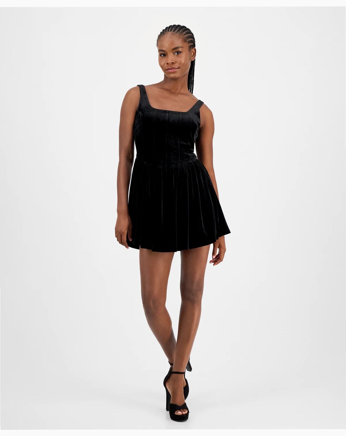 Women's Velvet Corset Mini Dress, Macy's Exclusive