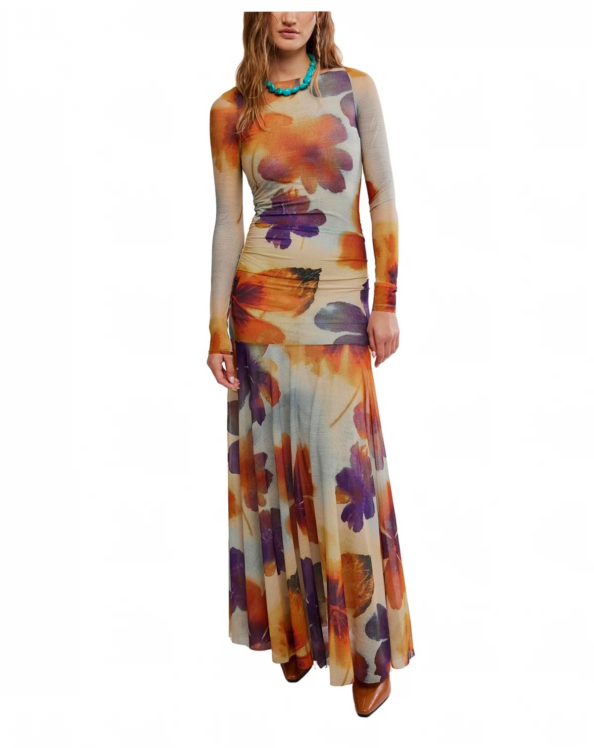 Women's Sunnei Boat Neck Maxi Dress