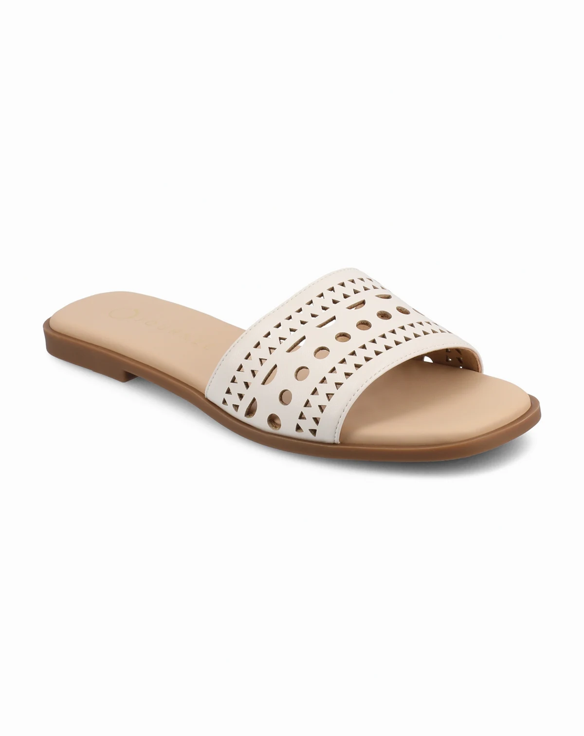 Women's Brodie Perforated Slide Flat Sandals