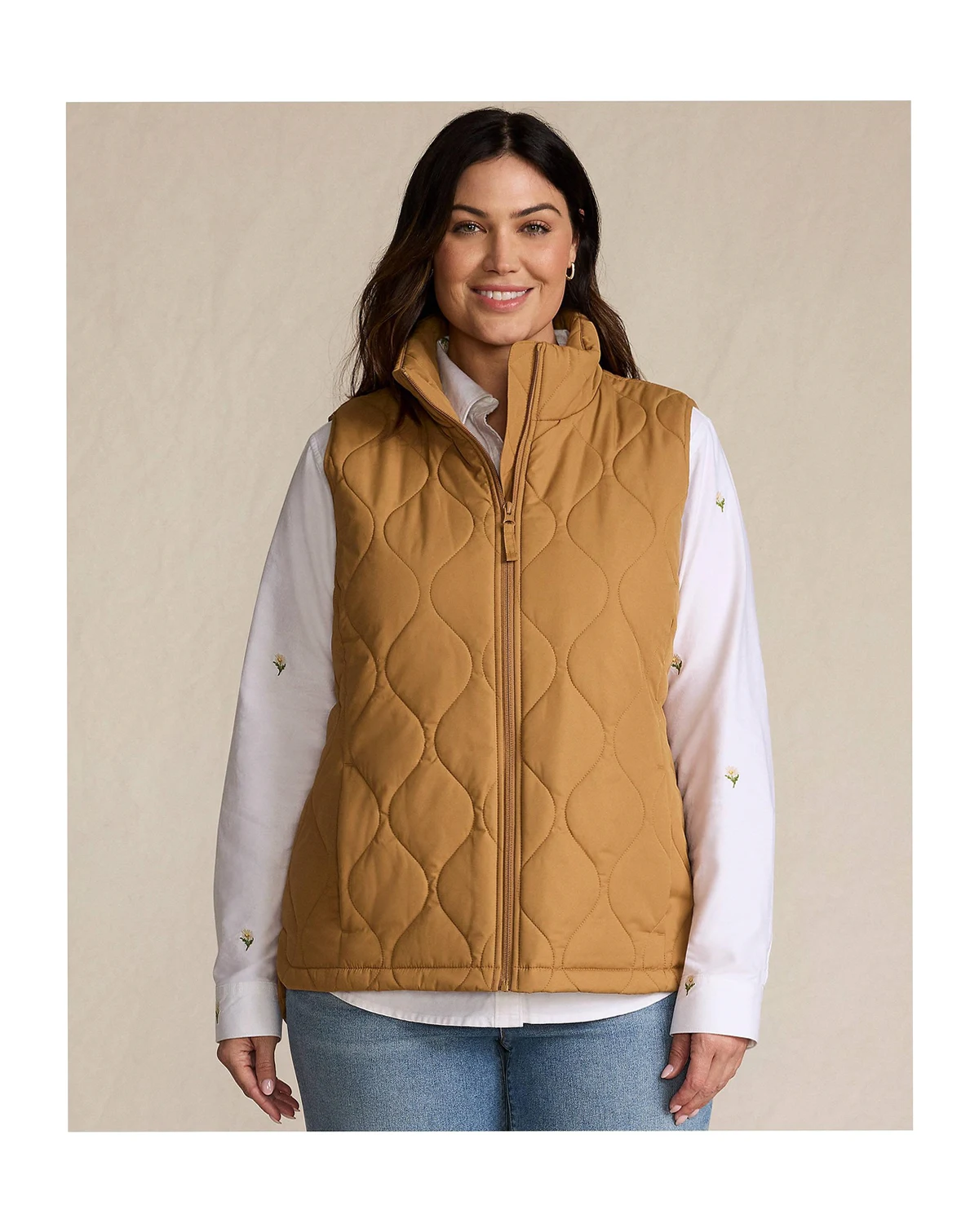 Plus Size FeatherFree Quilted Insulated Vest