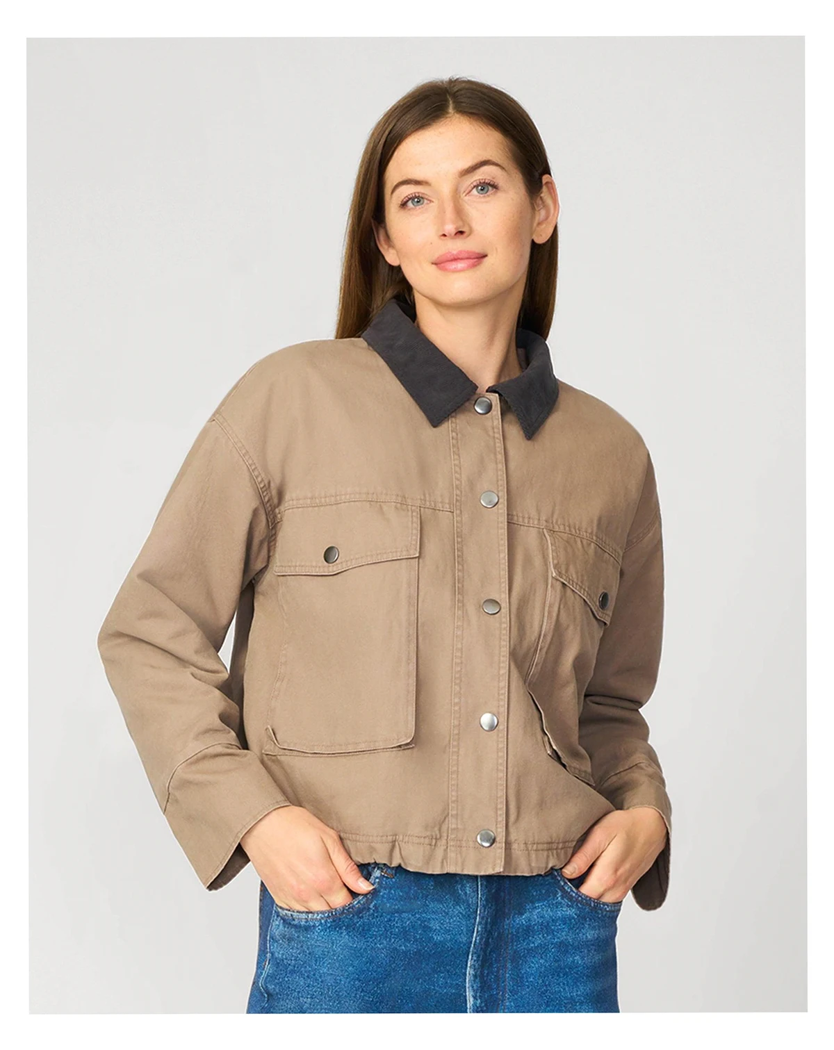 Women's Relaxed Cropped Barn Jacket