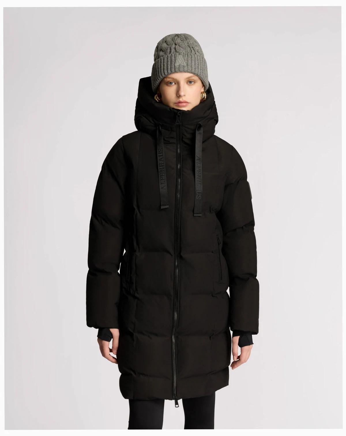 Women's Cluze Mid-Length Puffer with Square Quilting