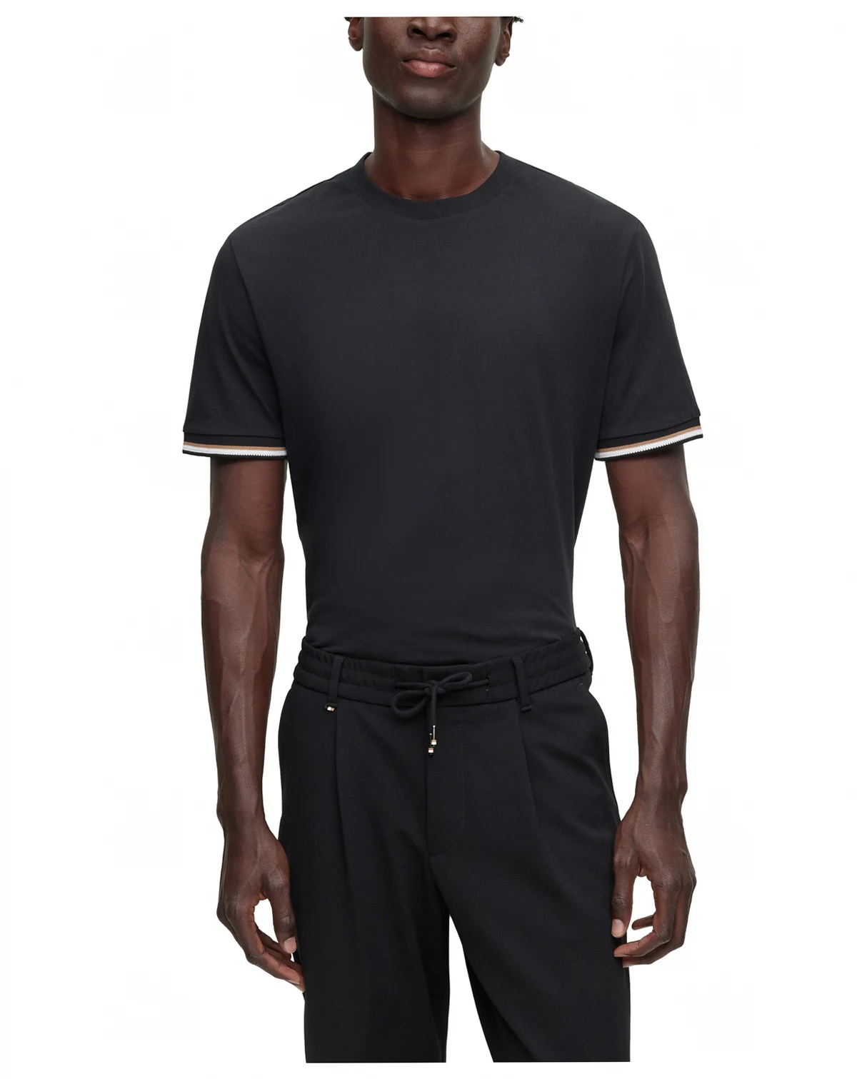 Men's Signature-Stripe Cuffs T-shirt