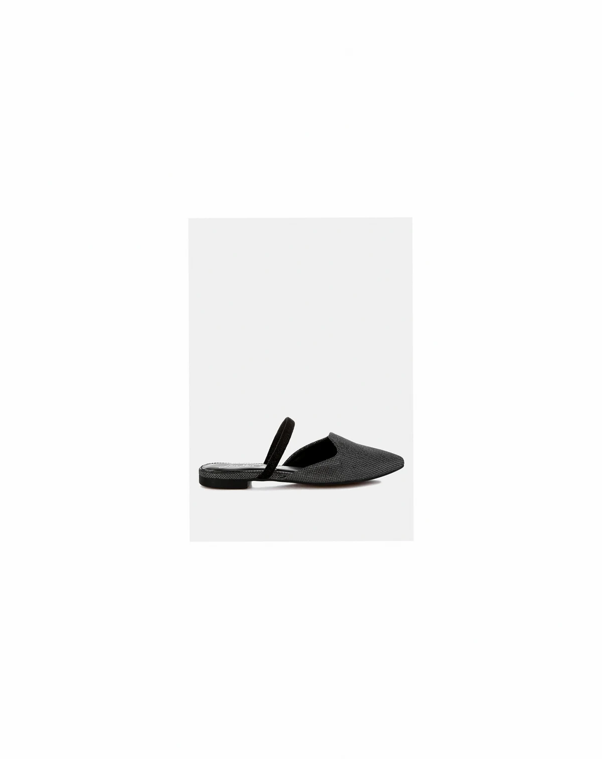 Twiggy Glitter Faux Leather Flat Mules