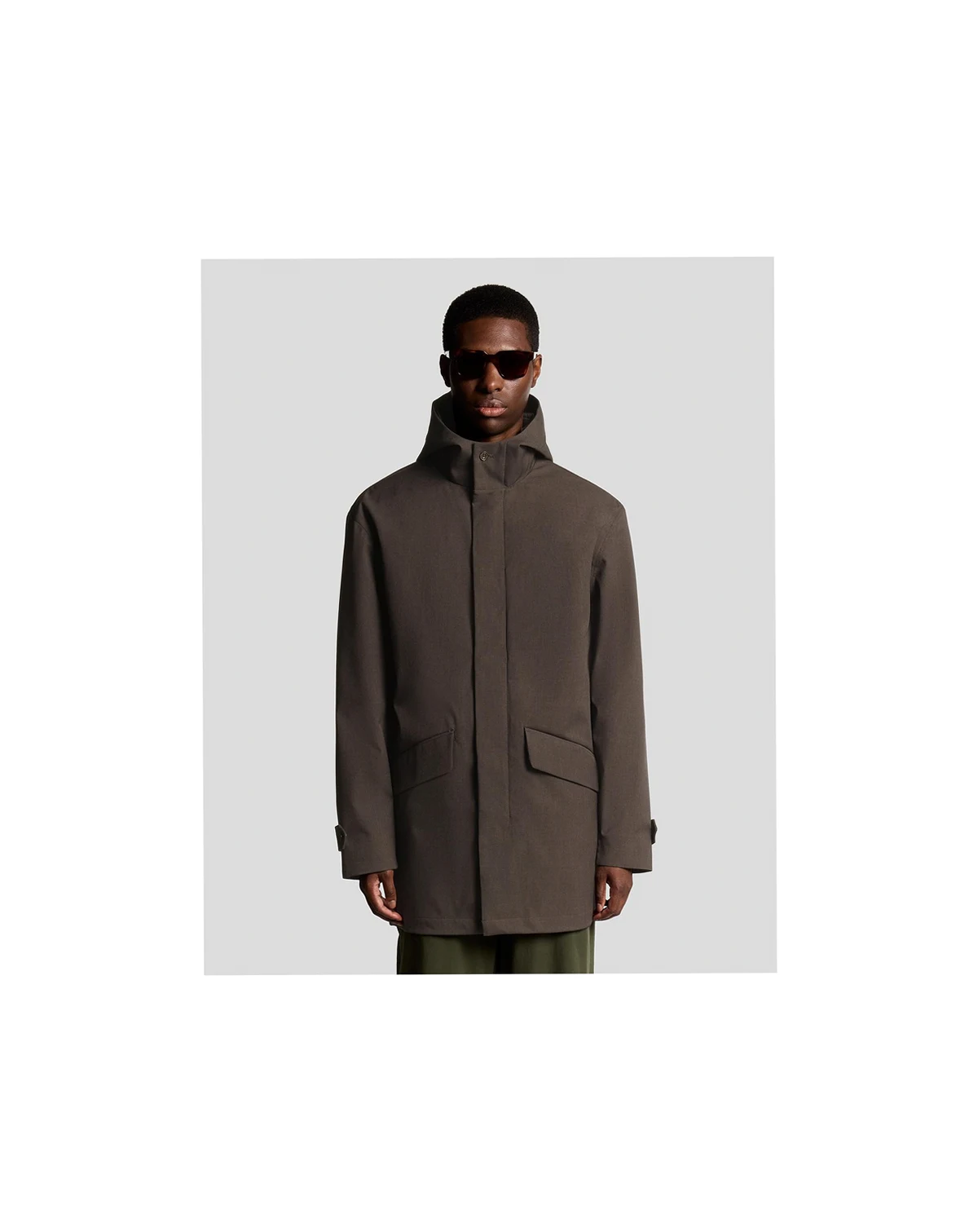 Men's Long Sleeve Hooded Military Parka Jacket