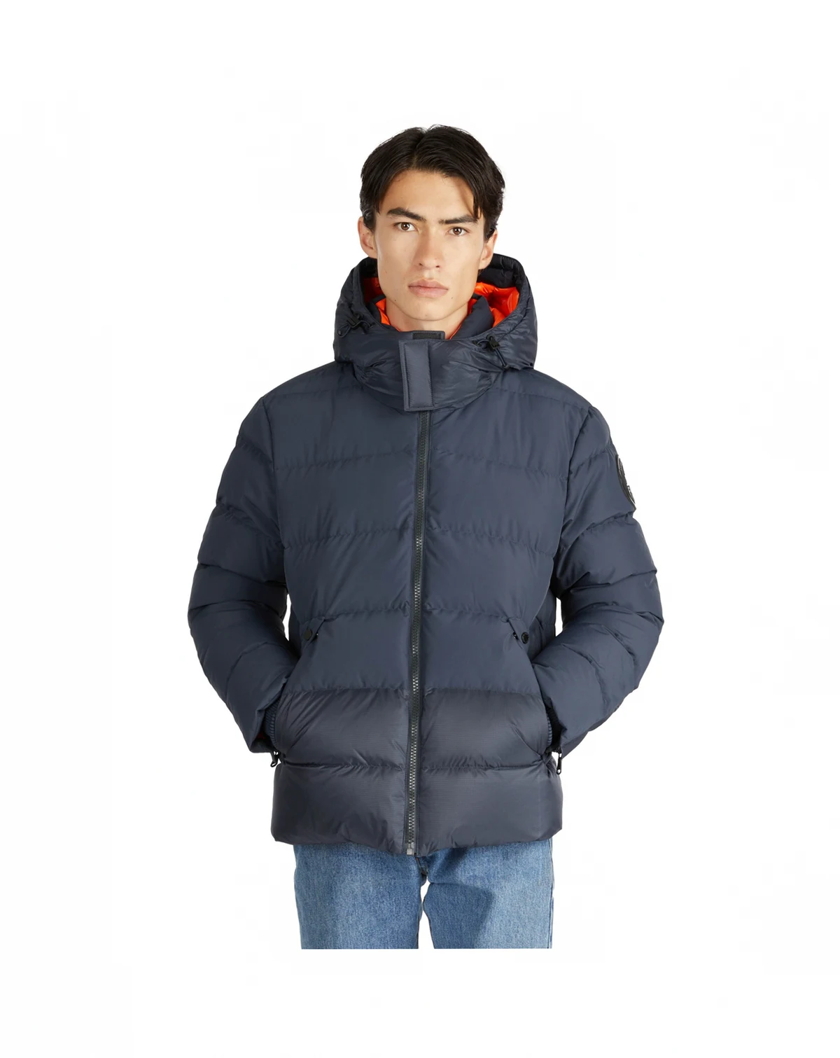 Men's Valby Quilted Mixed Media Puffer Jacket