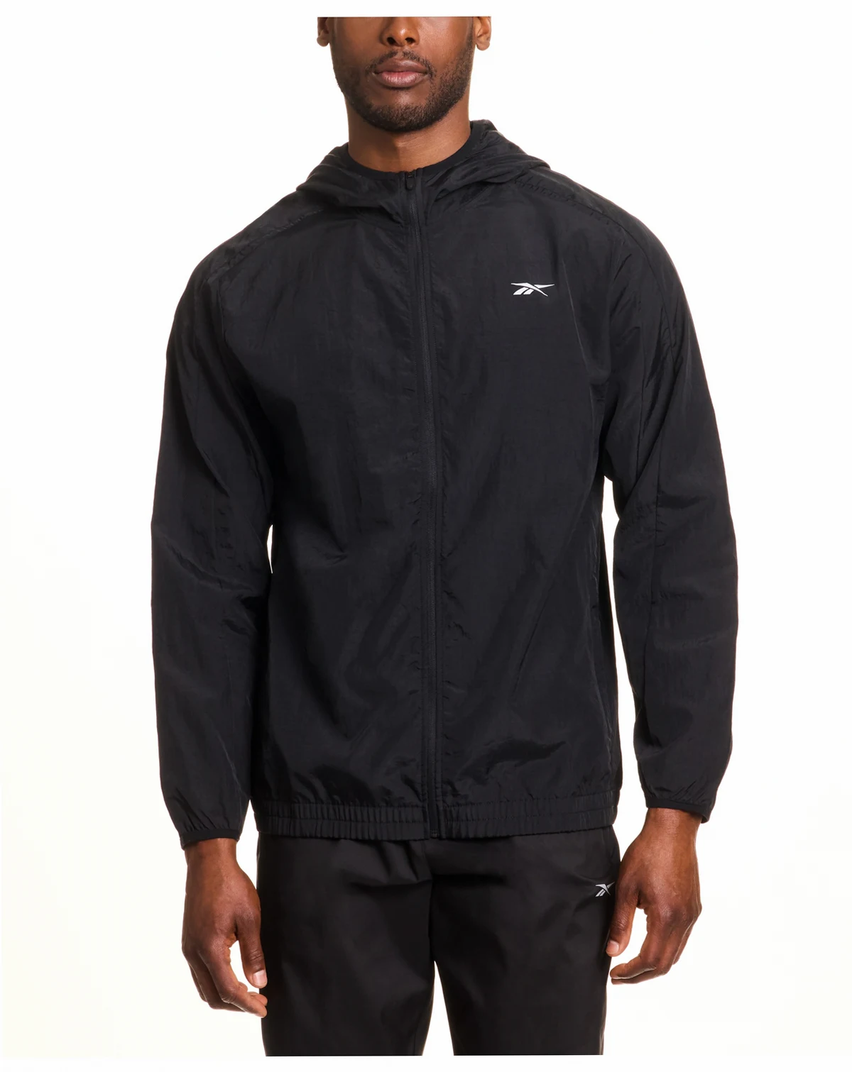 Men's Hooded Zip-Front Track Jacket