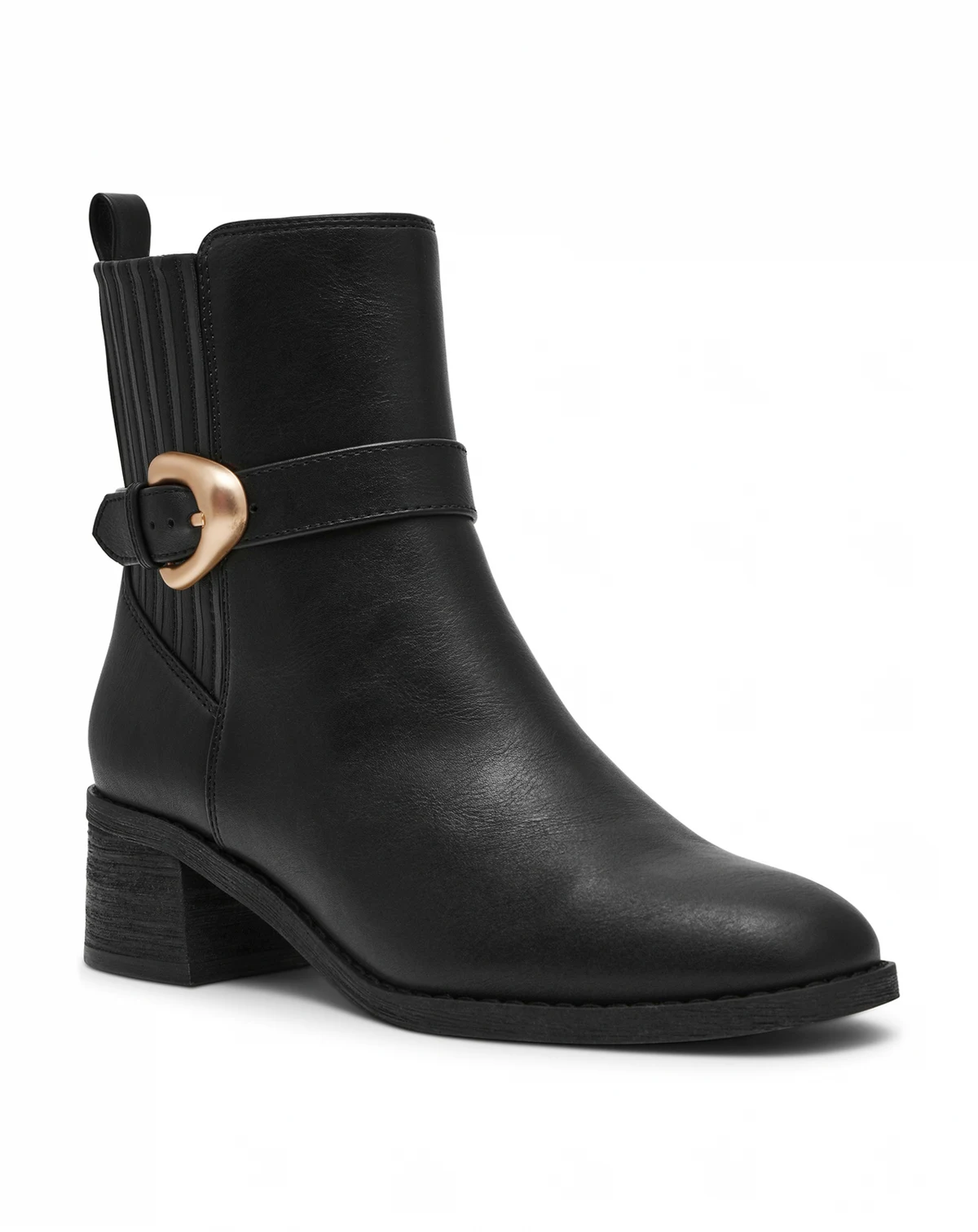 Women's Dagger Buckle Chelsea Booties