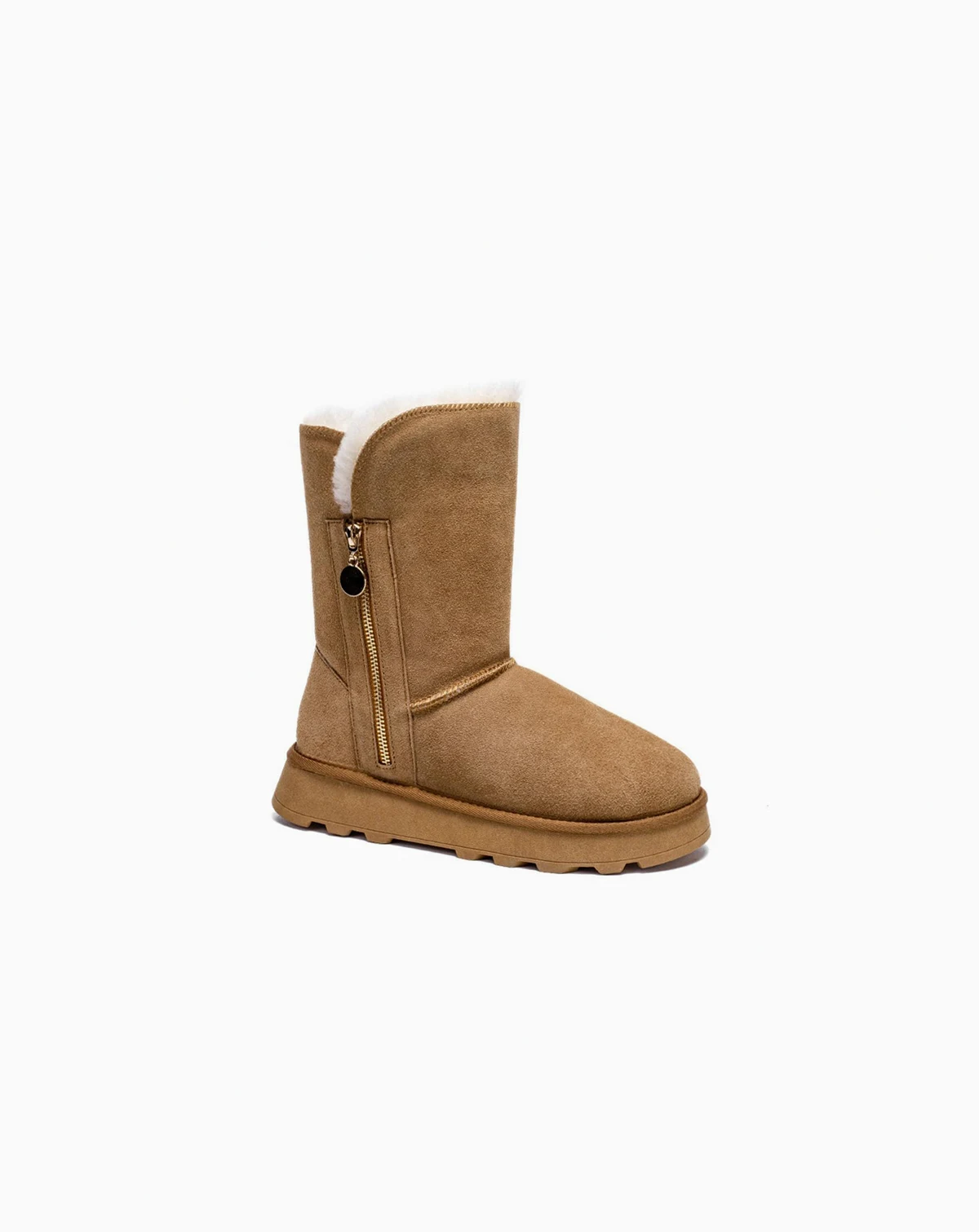 Women's Shearling and Suede Winter Boots CY2466
