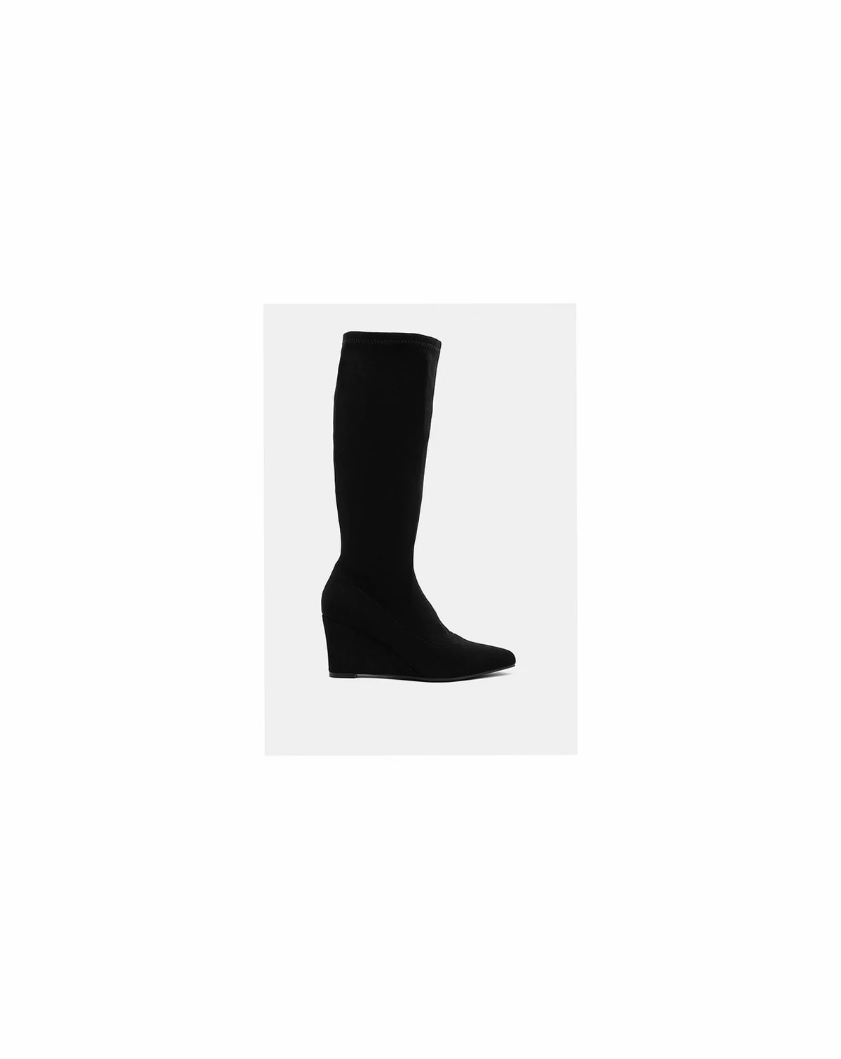 Womens Tulsha Microfiber Wedge Heel Boots