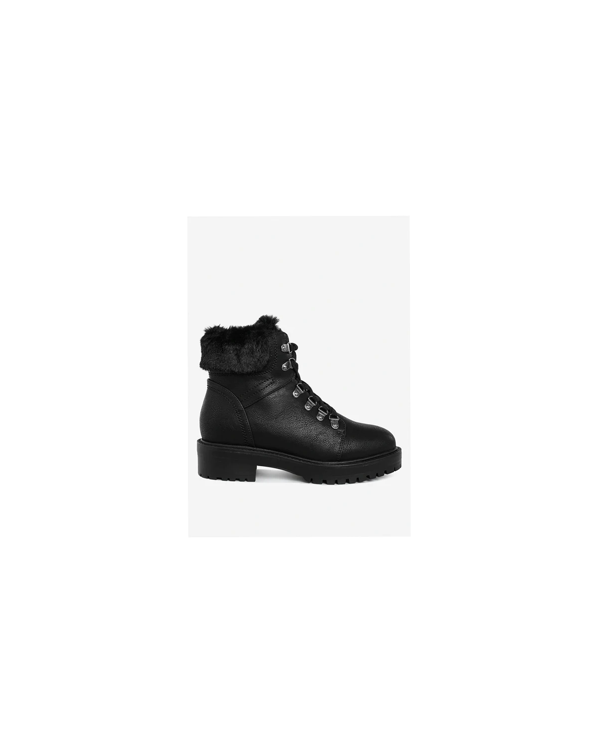 Womens Maranta Faux Fur Collar Ankle Boots