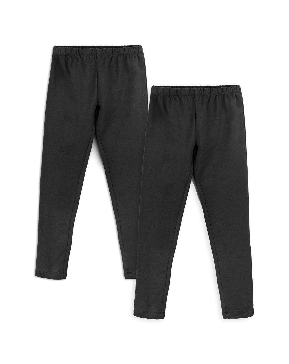 Toddler Girls Fair Trade Organic Cotton Reinforced Knee Leggings 2-pack