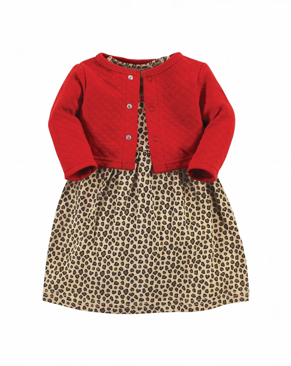 Quilted Cardigan and Dress