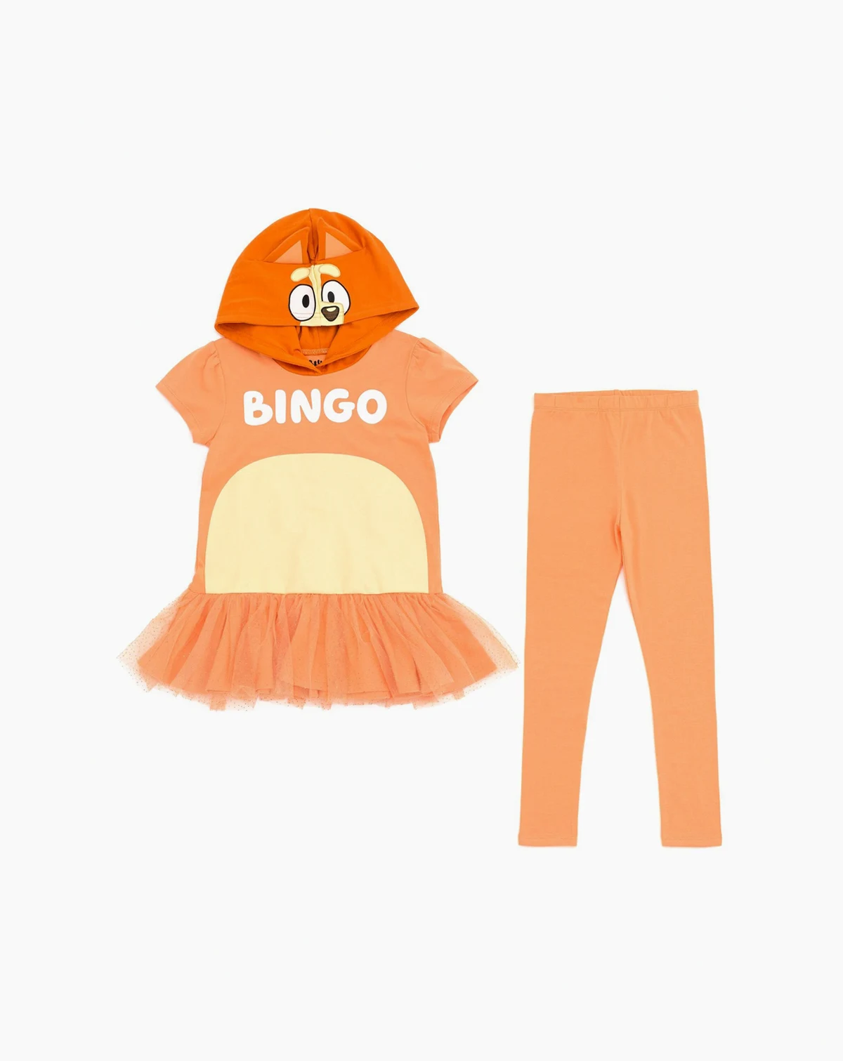 Girls Bingo Cosplay T-Shirt Dress and Leggings Outfit Set