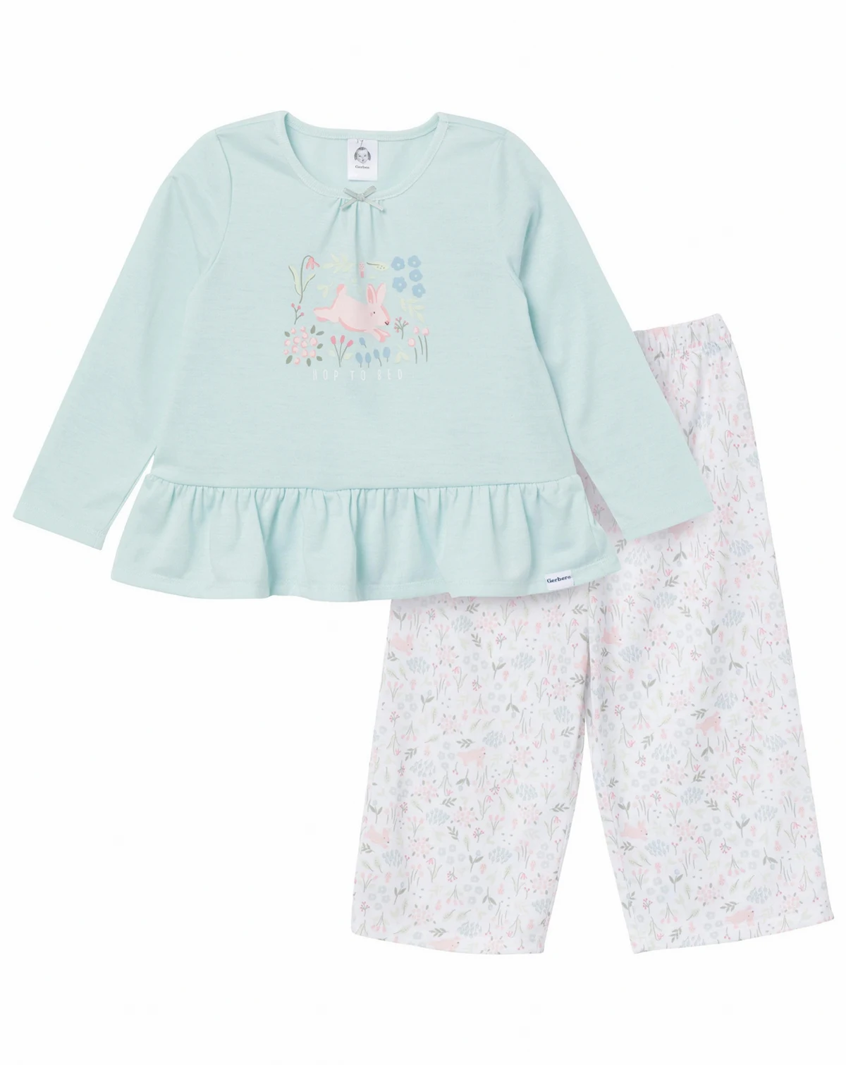 Toddler Girls 2-Piece Peplum Pajama Set