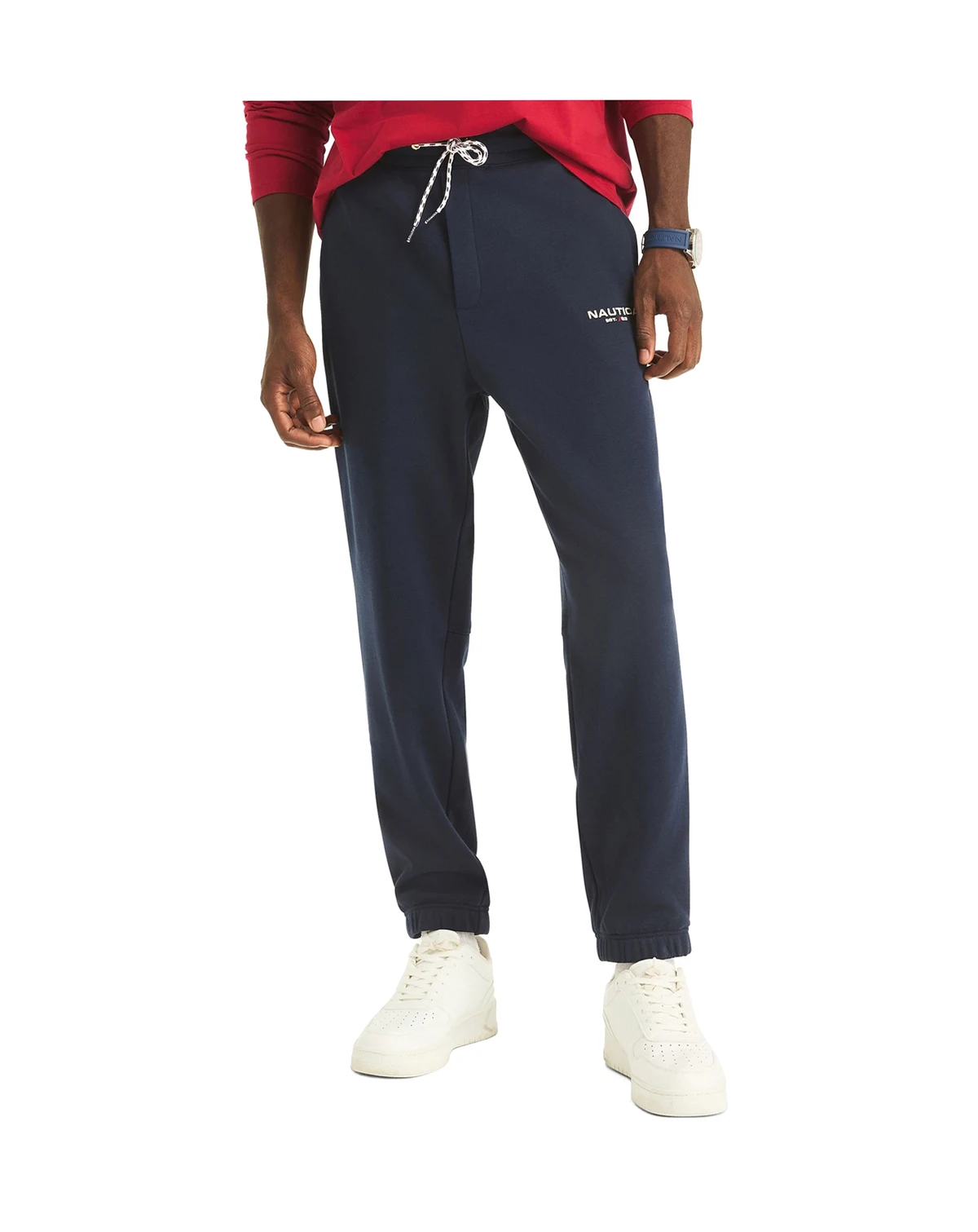 Men's Fleece Side Knit Tape Elasticated Hem Jogger