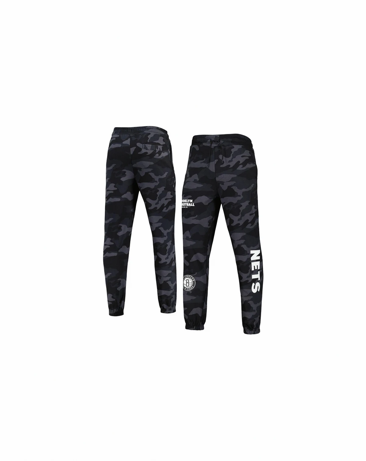 Men's Black, Camo Brooklyn Nets Tonal Joggers