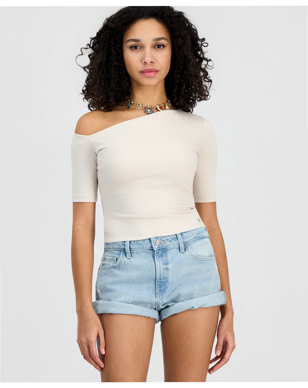 Women's Cristina Asymmetric Short-Sleeve Top