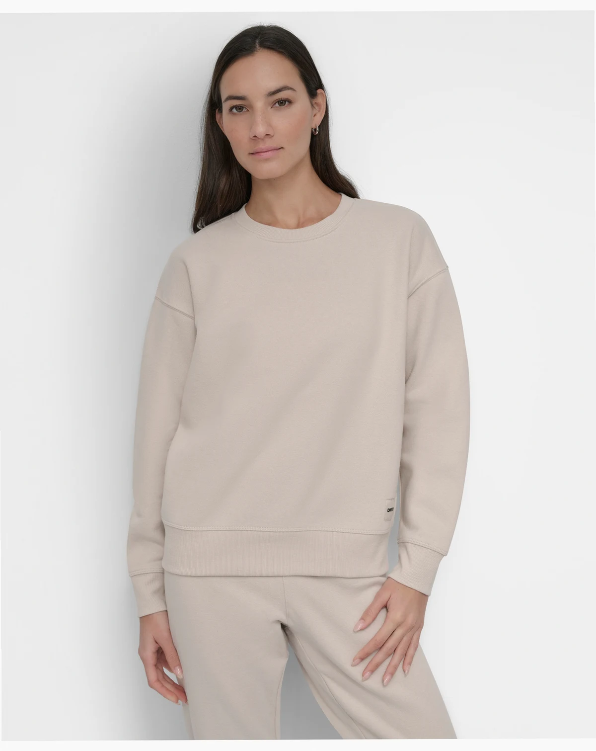 Women's Tonal Logo Patch Crew Neck Sweatshirt