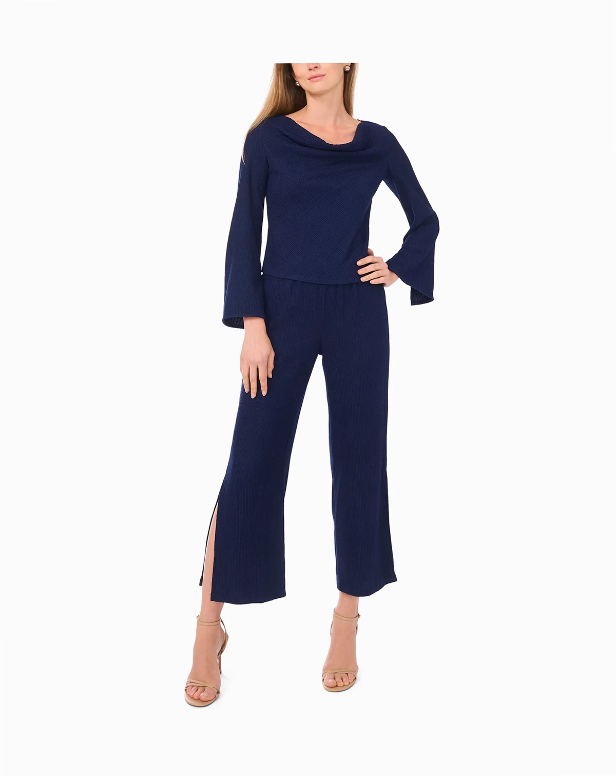 Women's Long-Sleeve Cowl Neck Top