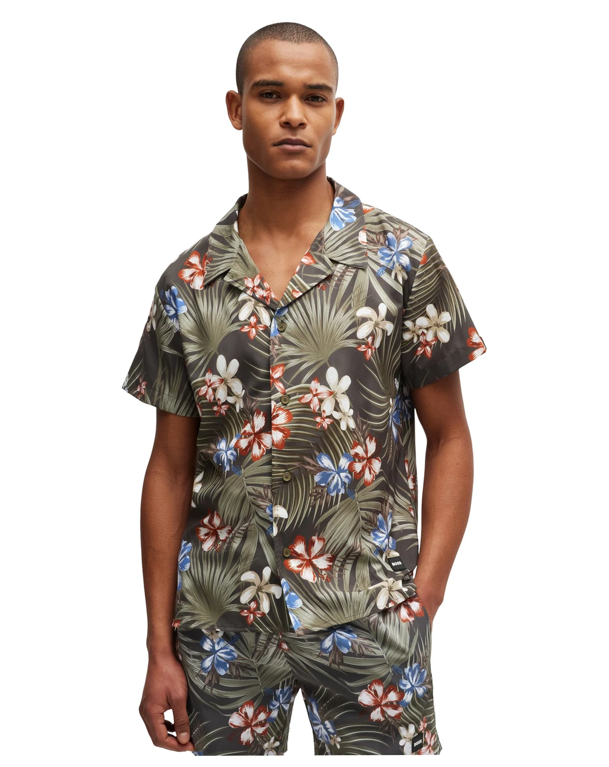 Men's Regular-Fit Printed Beach Shirt