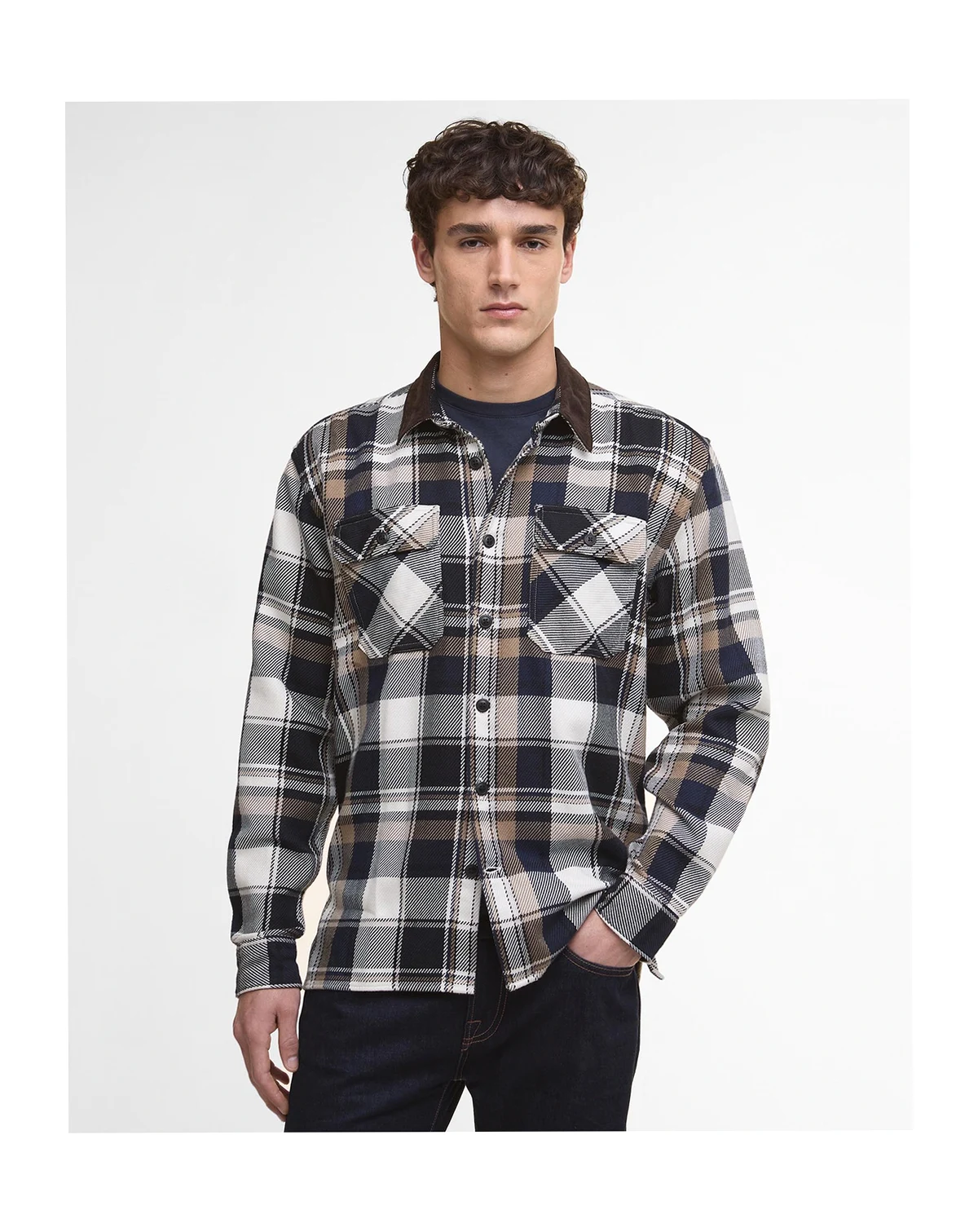Men's Grasmoor Relaxed Fit Long Sleeve Check Button-Front Shirt