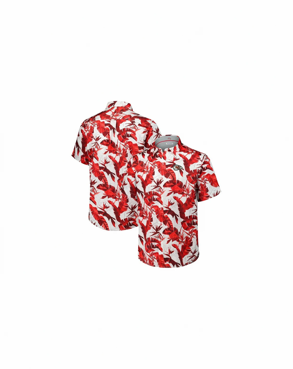 Men's Red Kansas City Chiefs Sunnyvale Blooms Camp Button-Up Shirt