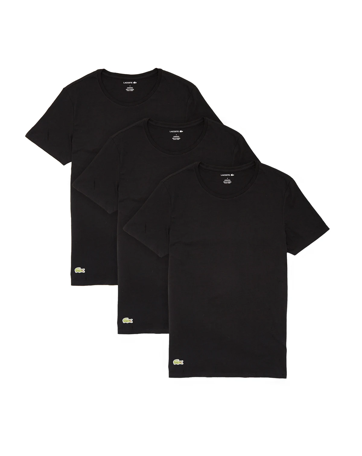 Men's 3-Pack Regular Fit Crew Neck Cotton Undershirts