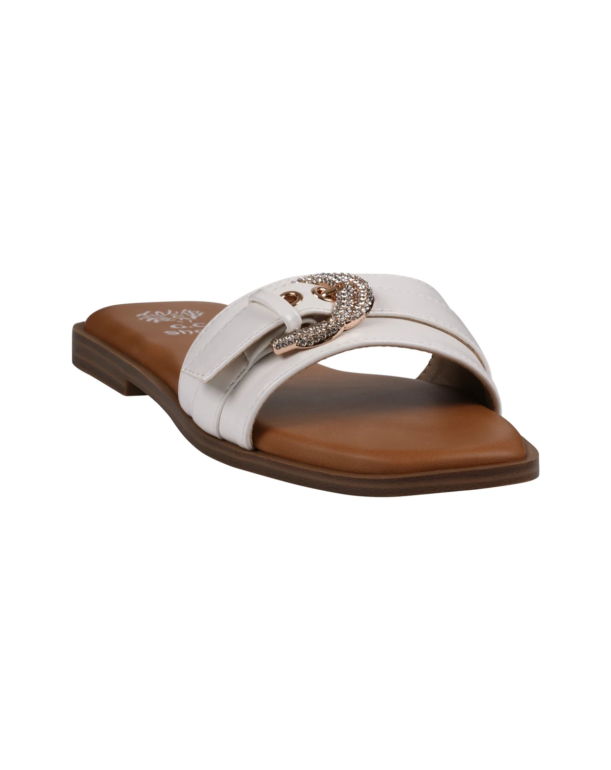 Women's Kenna Embellished Buckle Flat Sandals