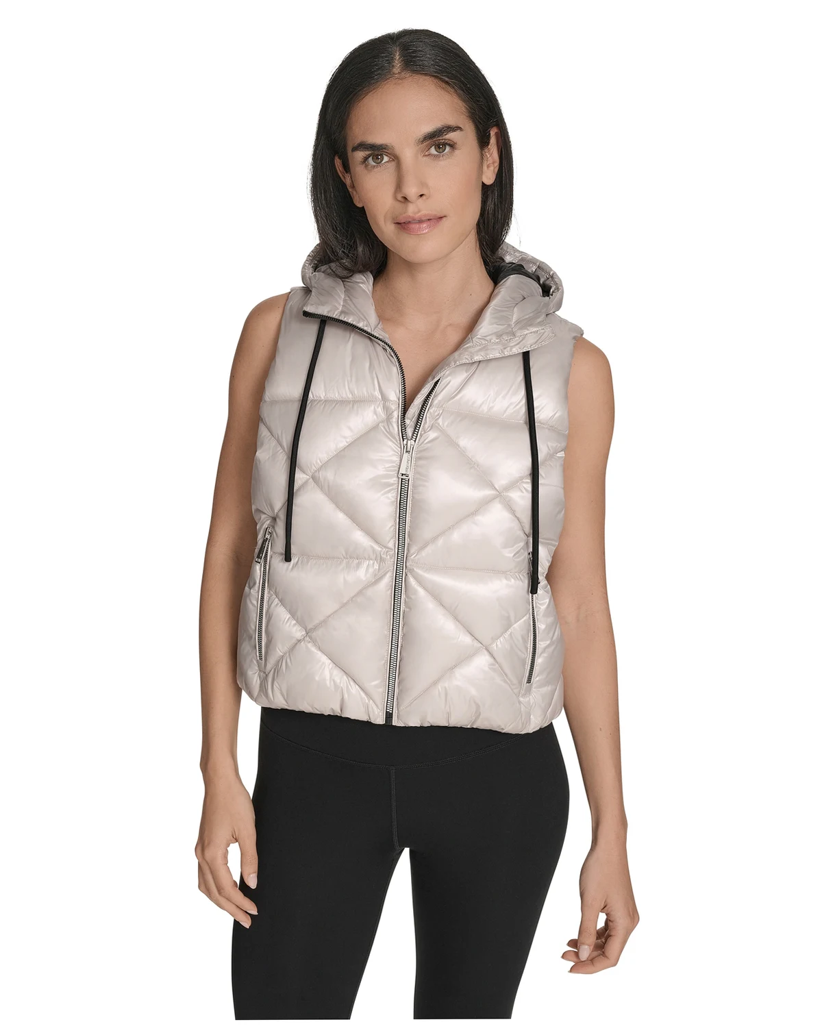 Women's Performance Diamond Quilt Hooded Puffer Vest