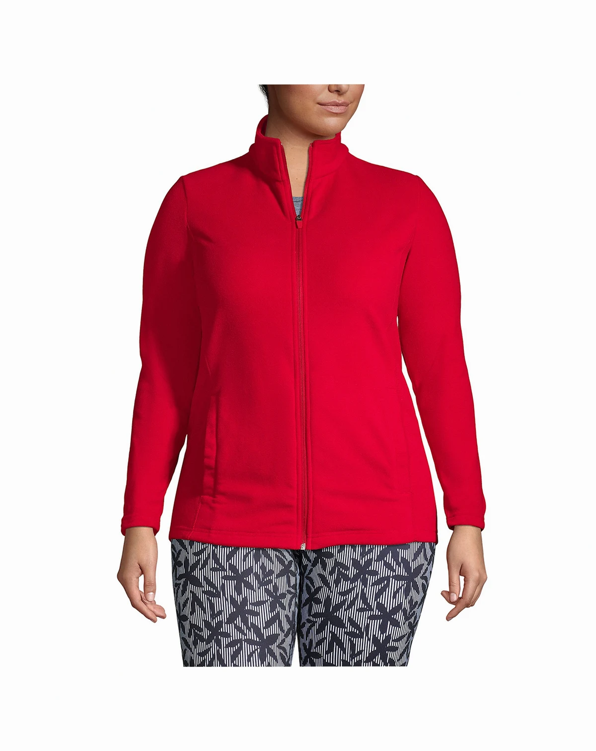 Plus Size Anyweather Fleece Full Zip Jacket