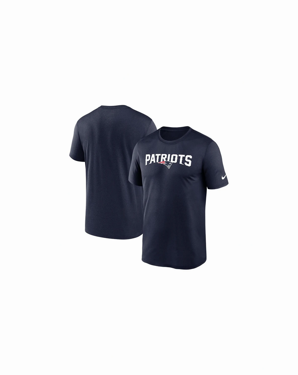 Men's Navy New England Patriots Primetime Legend Wordmark Performance T-Shirt