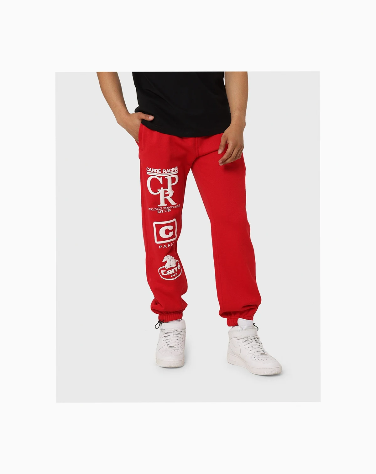 Men's Automobile Baggy Sweatpants - Red S