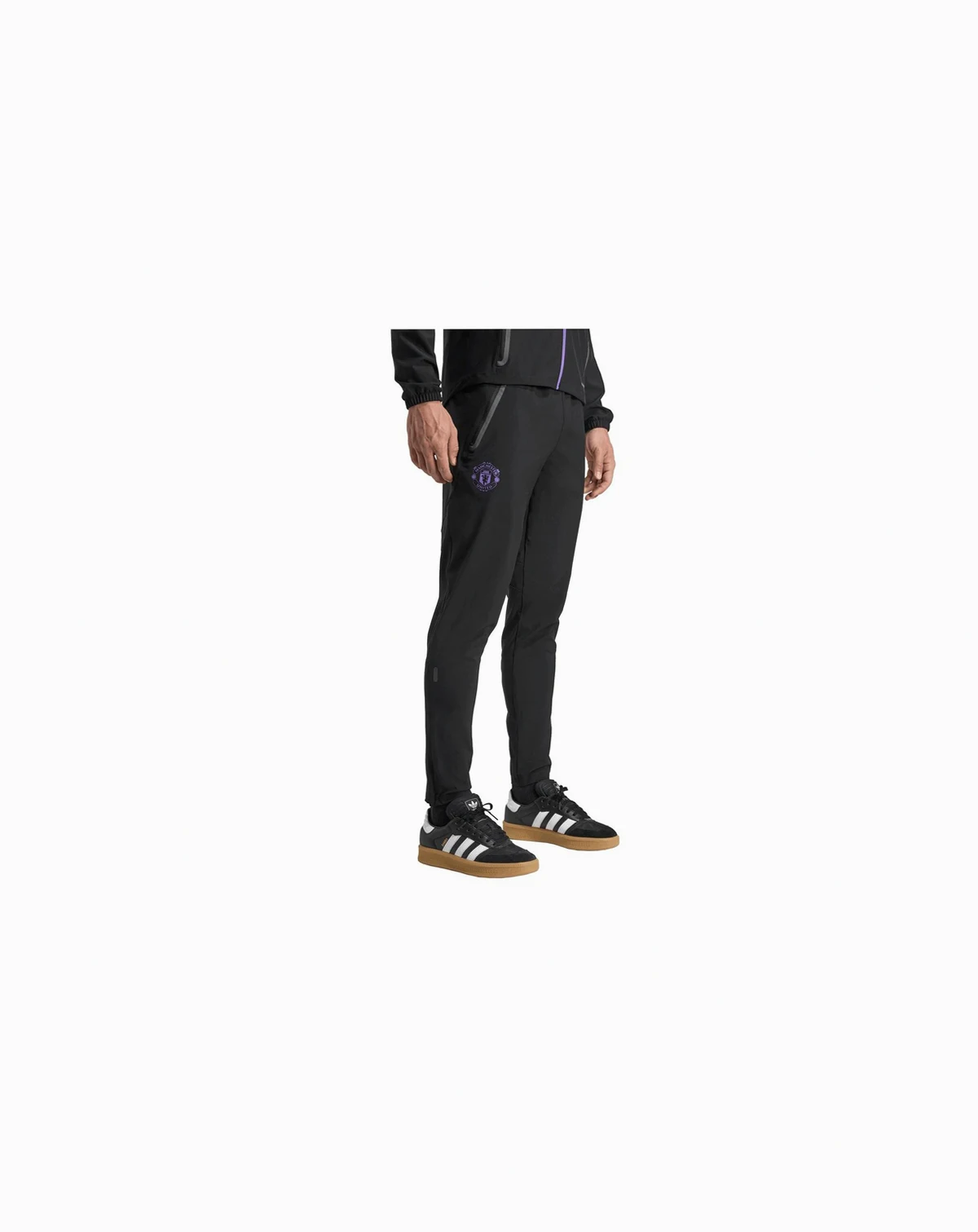 Men's Black Manchester United 2025/26 Tiro Vis Tech AEROREADY Travel Pants