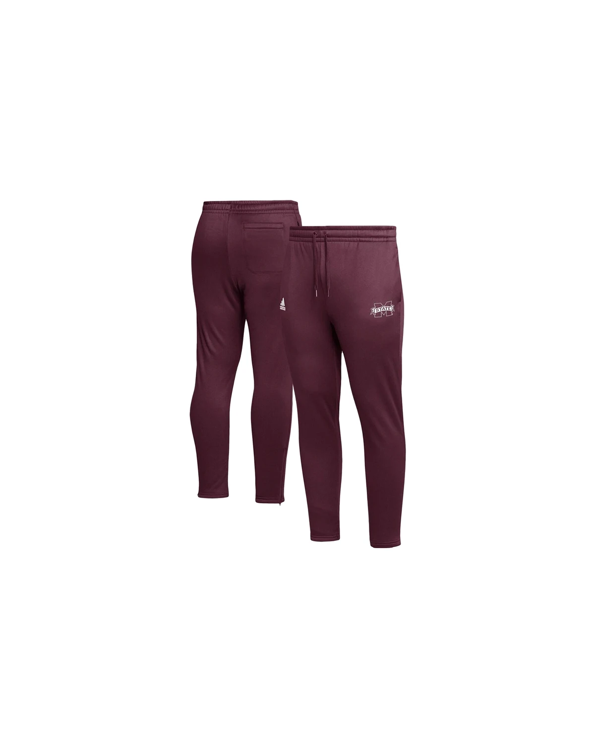 Men's Maroon Mississippi State Bulldogs AEROREADY Tapered Pants
