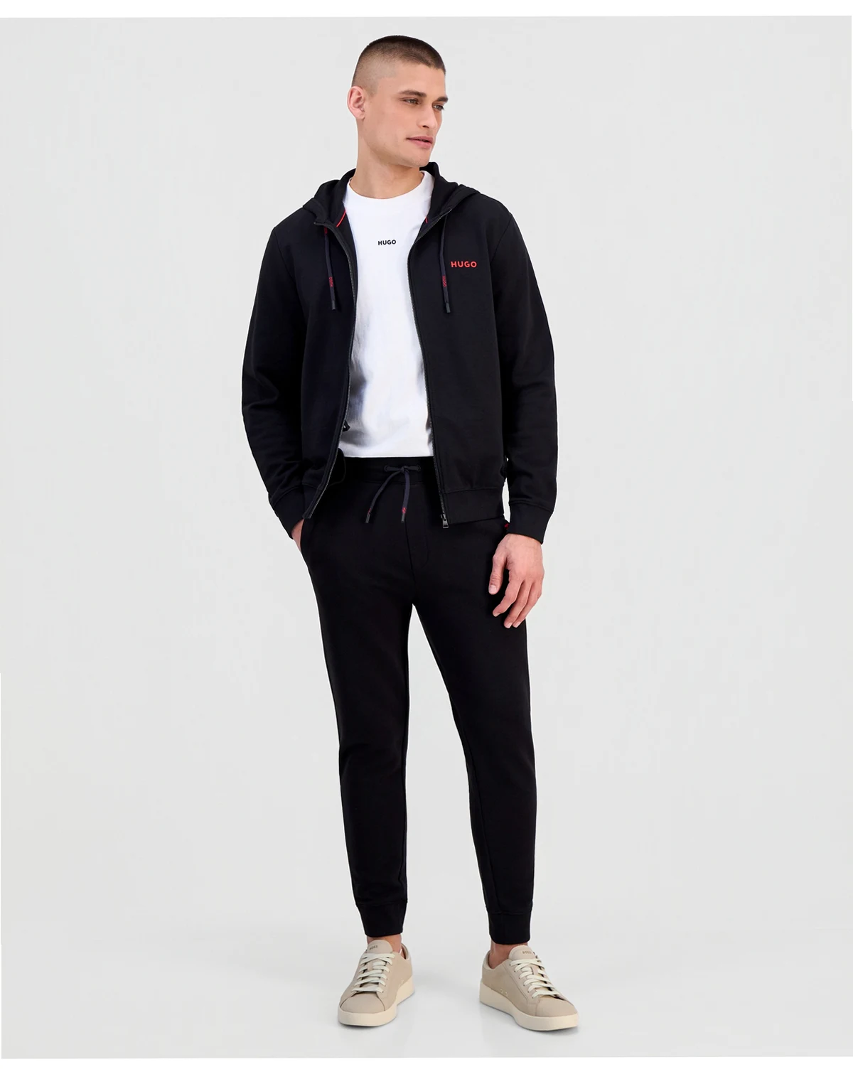 Men's Cotton Jersey Logo Pull-On Trousers