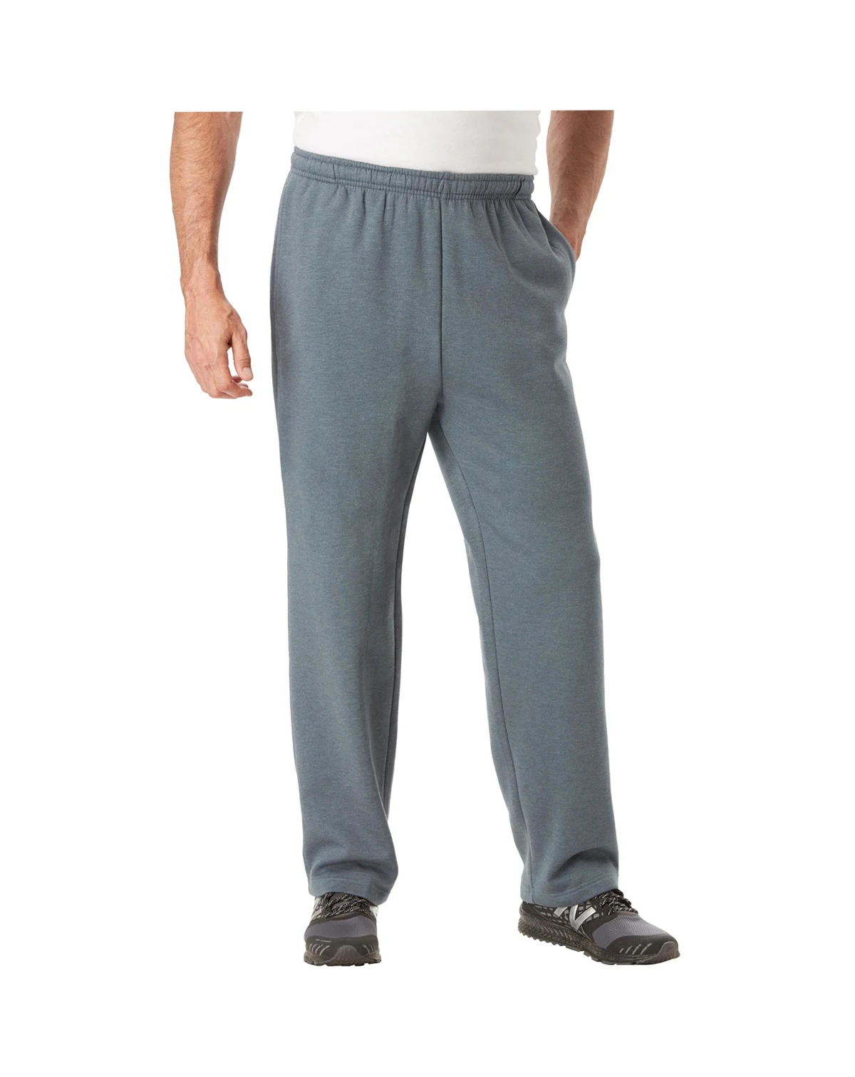 Big & Tall Wicking Fleece Open Bottom PantsKs Sport