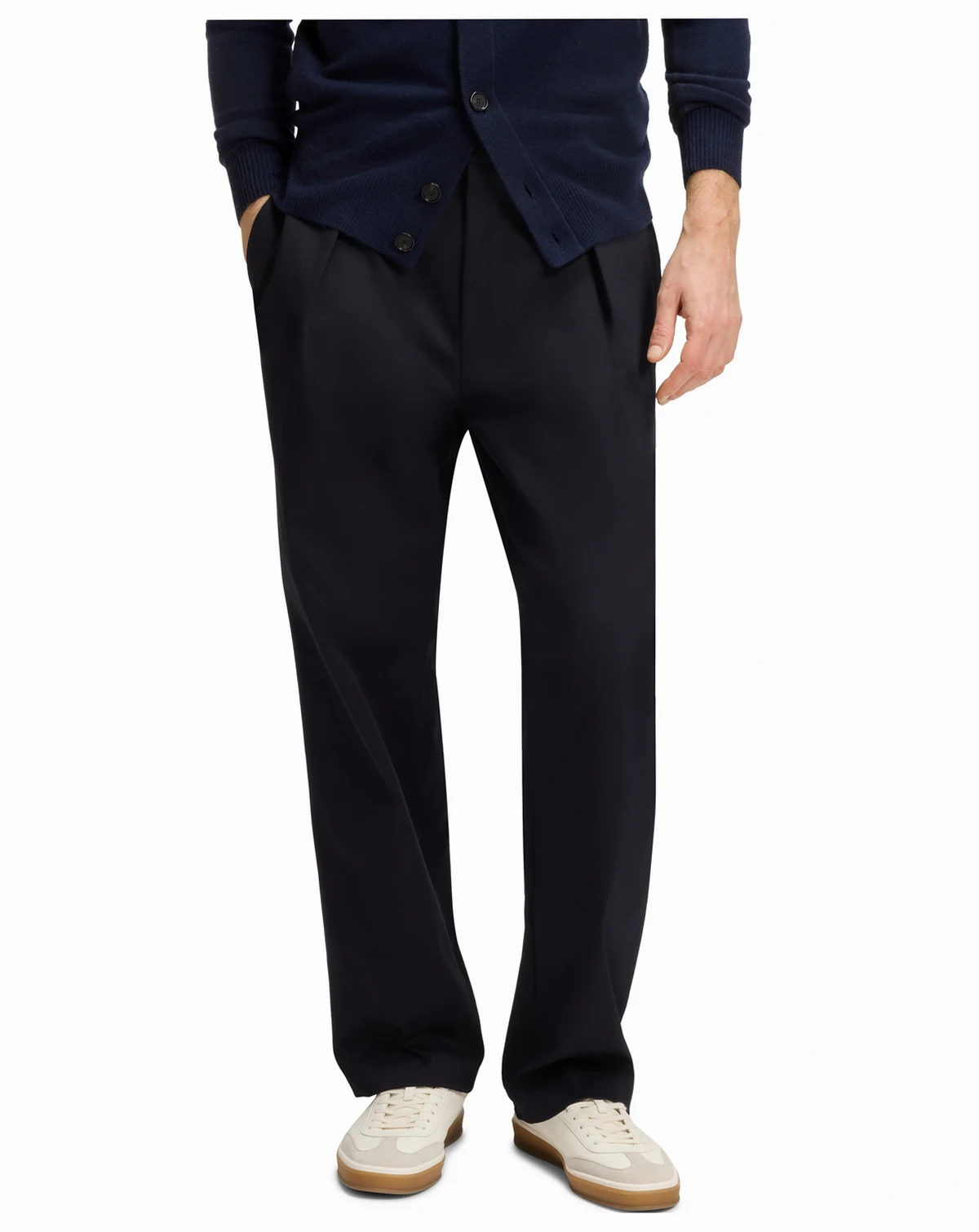 BECKHAM x BOSS Men's Stretch Cotton Slim-Fit Trousers