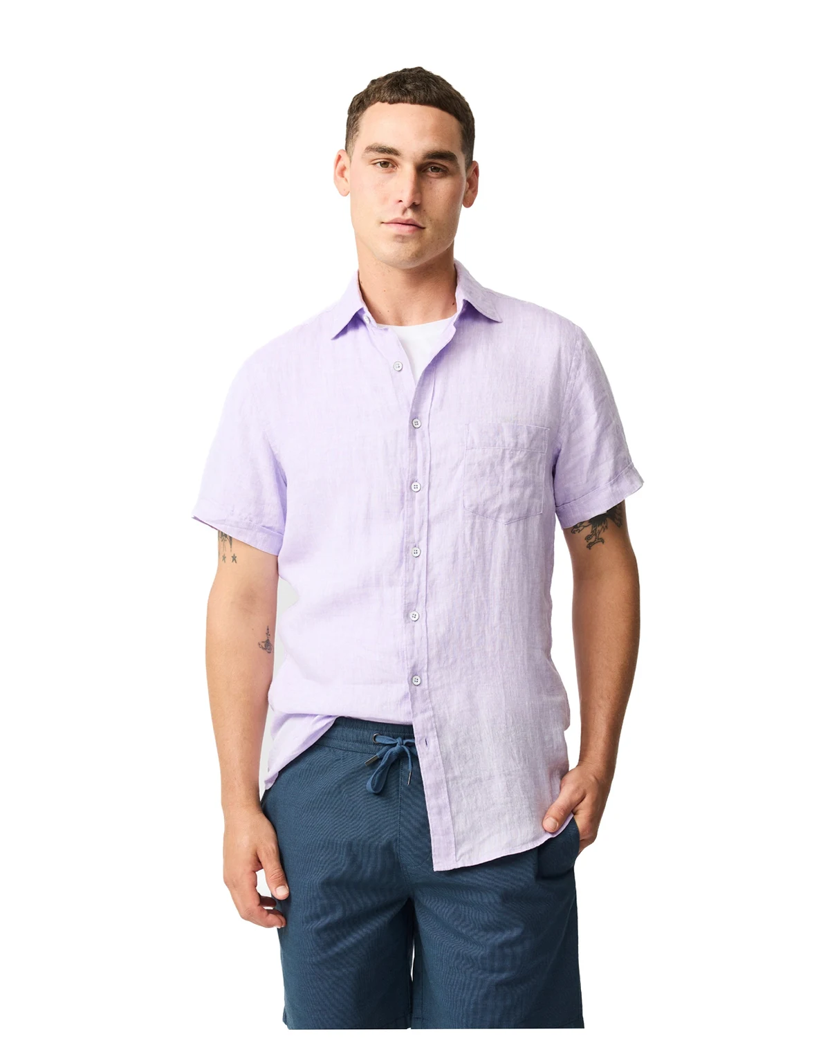 Men's Palm Beach Linen Sports Fit Shirt