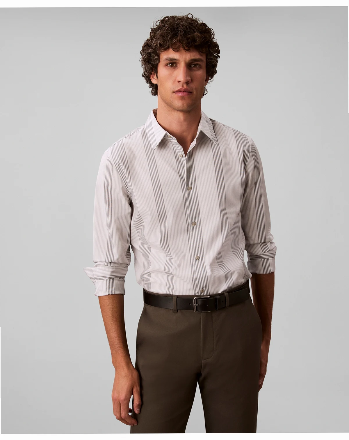 Men's Stripe Slim Fit Shirt
