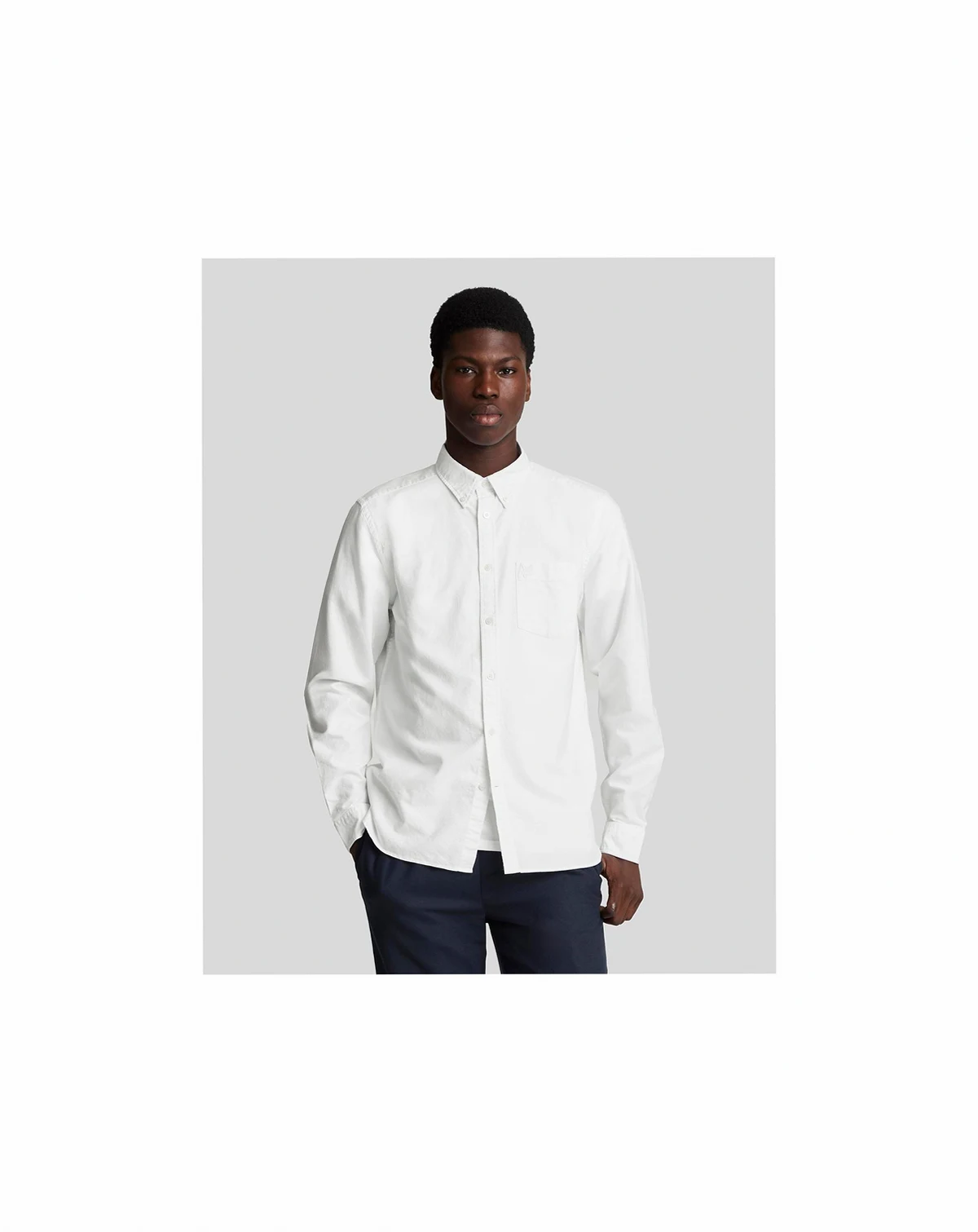 Men's Tonal Eagle Plain Oxford Shirt