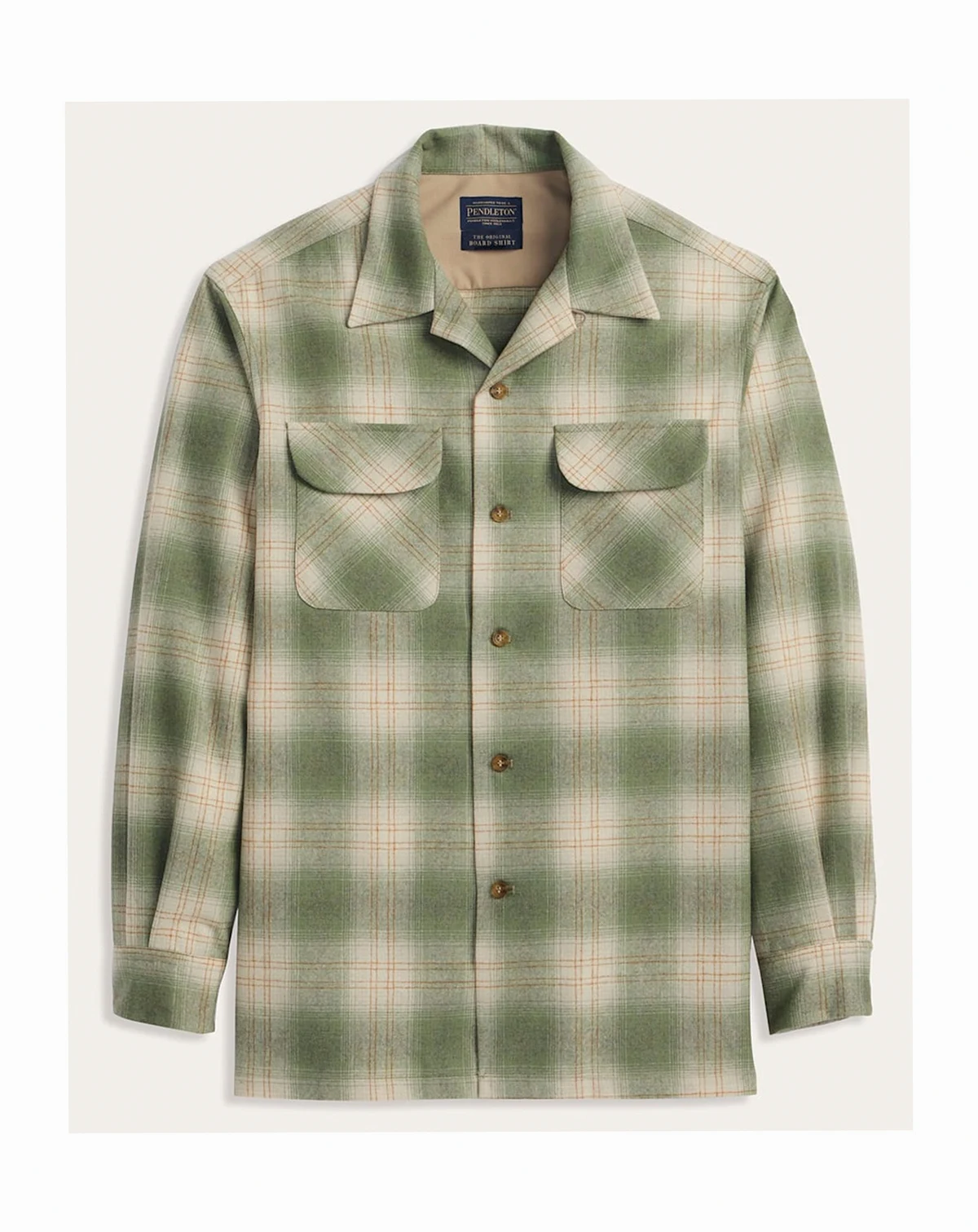 Men's Plaid Camp-Collar Board Shirt