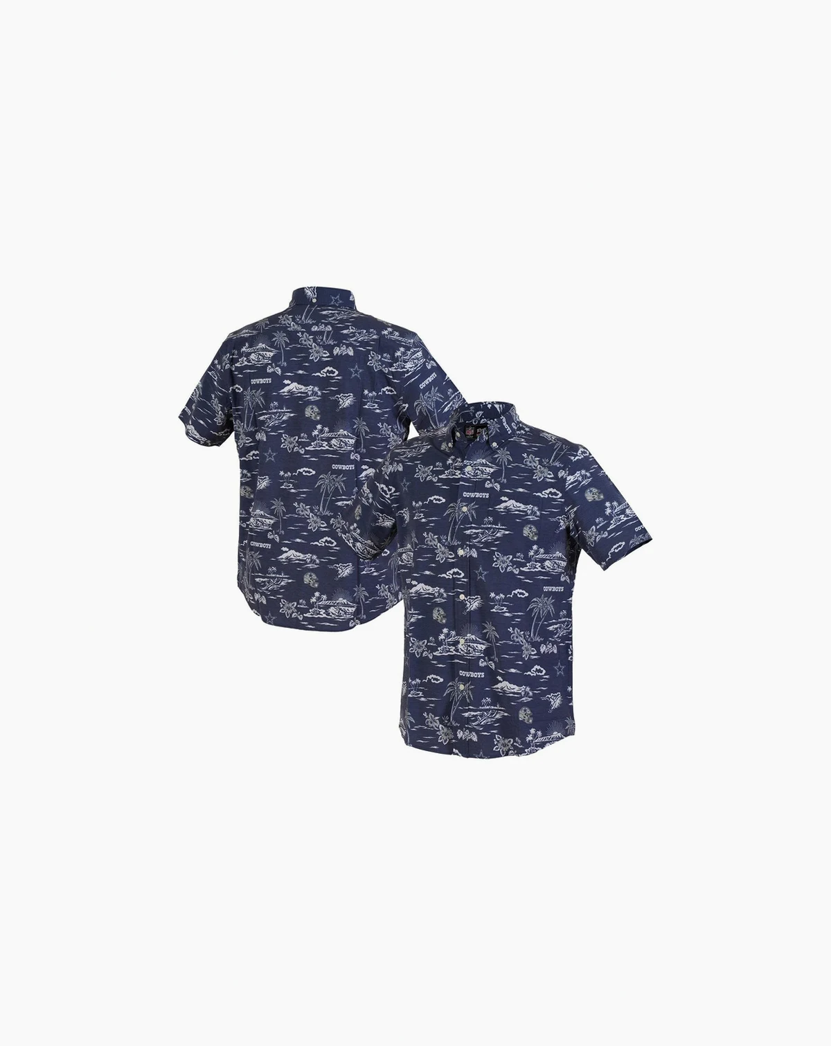 Men's Navy Dallas Cowboys Kekai Performance Button-Down Shirt