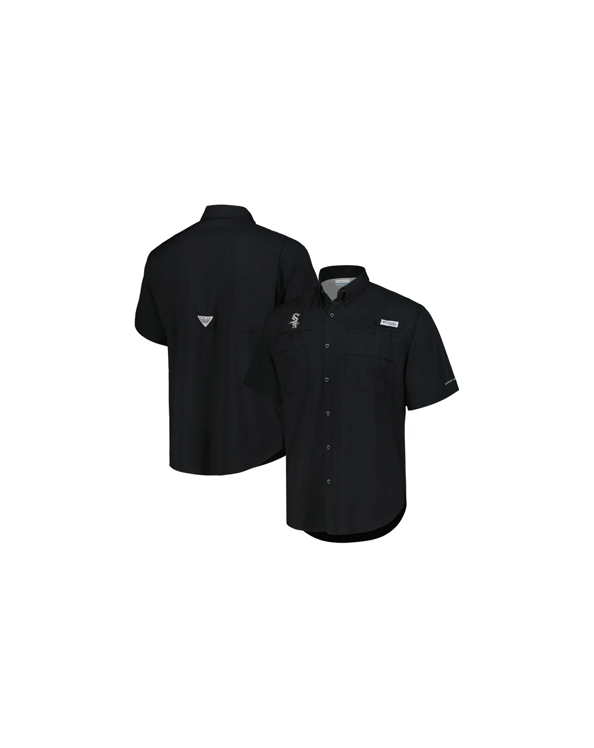 Men's Black Chicago White Sox Tamiami Omni-Shade Button-Down Shirt