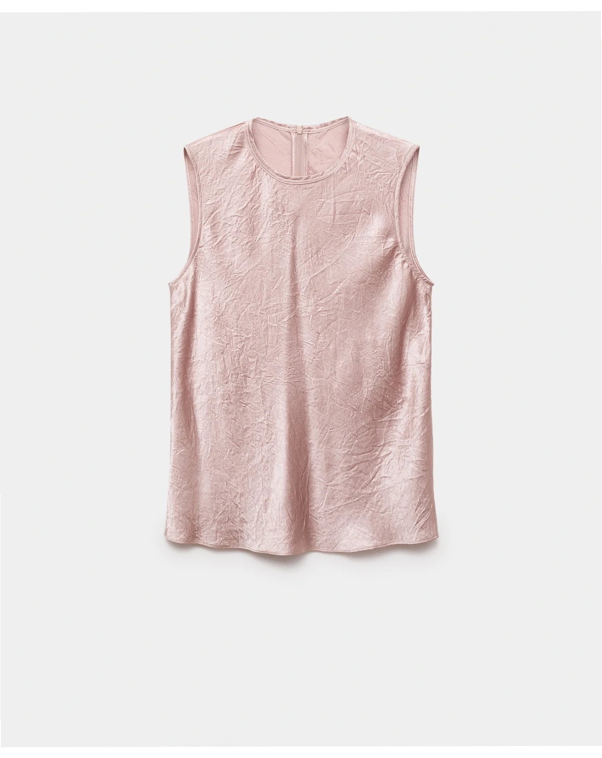 Women's Wrinkled-Effect Satin Blouse